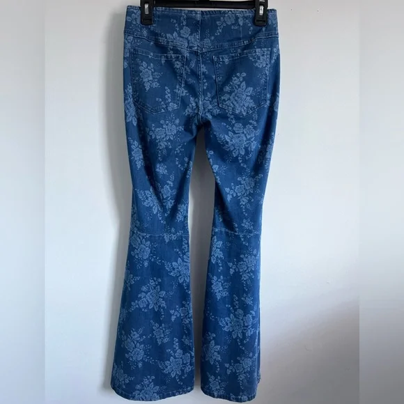 🌟FREE PEOPLE We The Free Penny Pull-On Printed Flare Jeans-Size 29 - Picture 13 of 15